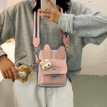 мини-сумка с клапаном, кошельки и сумочки, милая модная сумка, корейский милый маленький кролик, сумка через плечо, ручная сумка, стильная сумка через плечо