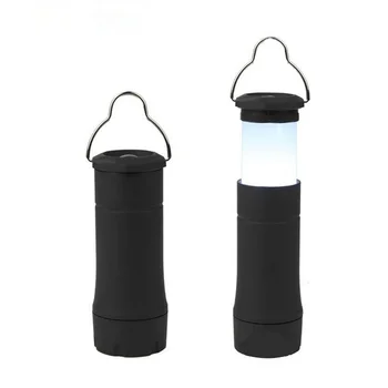 Телескопическая походная лампа мощностью 1 Вт, лампа для палатки, 2 в 1, пластиковый фонарик, светодиодная лампа, фонарь для верховой езды, ручная лампа, мелкая бытовая техника