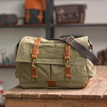 Новая холщовая сумка, мужская диагональная сумка для отдыха, сумка для верховой езды, инструмент, большая вместительная уличная сумка-мессенджер