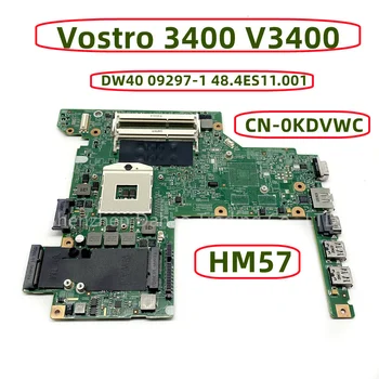 CN-0KDVWC 0KDVWC 0KDVWC Для DELL Vostro 3400 V3400 Материнская плата ноутбука DW40 09297-1 48.4ES11.001 HM57 DDR3