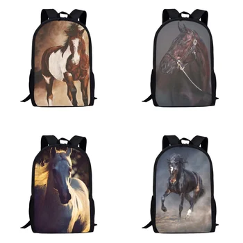 Модные ортопедические школьные сумки Cool Horse, Детский Повседневный рюкзак для начальной школы Для мальчиков-подростков, сумка для книг для девочек Mochila