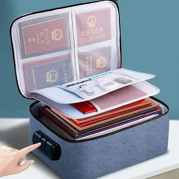 Многослойная сумка для хранения документов, Билетов, Большой емкости, Органайзер для файлов сертификатов, Портфель для паспорта для путешествий