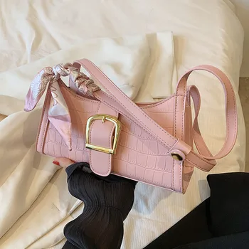 Новая модная сумка для покупок, ретро Повседневные женские сумки через плечо, Женская однотонная сумка из кожи аллигатора для женщин