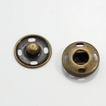 Металлические Застежки из Античной бронзы, Нажимная кнопка 15 мм, Пришивные принадлежности для шитья одежды 100 компл./NK160