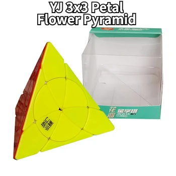 [Funcube] YJ 3x3 Лепесток Цветочная Пирамидка Странной формы Волшебный Куб YongJun Лепесток 3x3 Антистресс Развивающие Игрушки Для Детей