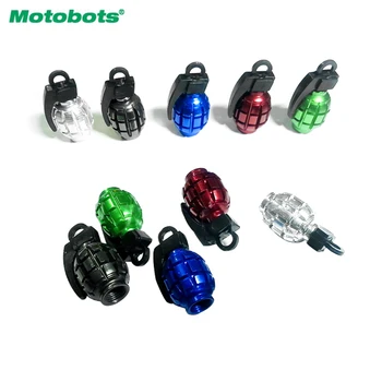 MOTOBOTS 200 шт. Колпачки для клапанов из сплава, Велосипедные MTB BMX, Защитные крышки для шин, 6 цветов # FD-5489
