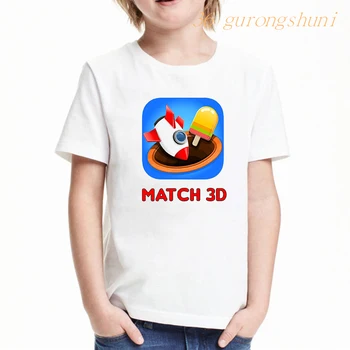 подходящая футболка с 3D рисунком для девочек, футболка, детская одежда, футболка для девочек, детская одежда в стиле хип-хоп, футболки с рисунком для мальчиков, летний топ