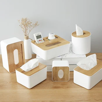Бамбуковая коробка для салфеток, креативная простота, бытовая коробка для гостиной, коробка для салфеток, коробка для хранения пульта дистанционного управления, коробка для рулонной бумаги