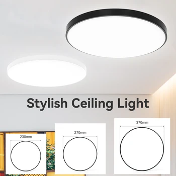 14-дюймовый ультратонкий потолочный светильник, современные стильные светодиодные светильники для помещений, домашний декор, кольцевой потолочный светильник 220 В для кухни, ванной комнаты, коридора