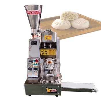 Небольшая настольная автоматическая машина для приготовления пельменей Momo из нержавеющей стали, оборудование для розлива фаршированных булочек Baozi на пару
