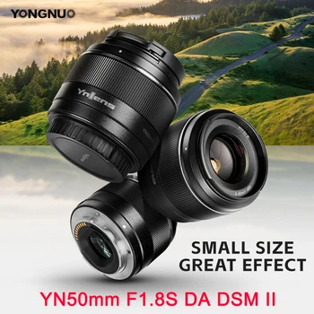 Объектив Yongnuo YN50mm F1.8S DA DSM II Lente для беззеркальных камер Sony с электронным креплением для SONY A7R5 A7R4 m4 m3 7c A6300 A6400 A6500