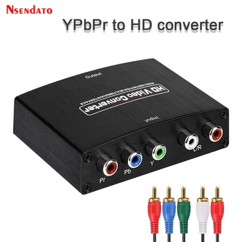 YPbPr-HDMI-совместимый Видео-Аудио Конвертер 1080P Адаптер с Разъемом RCA в HD Конвертеры Адаптеры Для PS2 DVD PSP Xbox HDTV