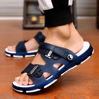 Сандалии для мужчин Дизайнерская обувь Летние Пляжные Тапочки Модная Нескользящая прочная повседневная обувь Gladiator Zapatos EVA