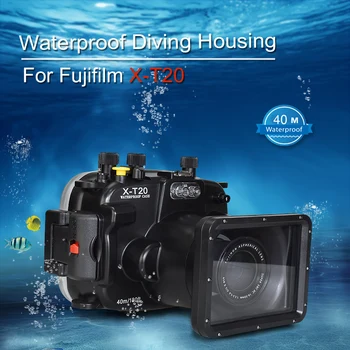 130 футов/40 м Водонепроницаемый Подводный Корпус Камеры Чехол для Дайвинга для Fujifilm fuji X-T20 XT20 X-T10 XT10 16-50 мм Сумка для объектива