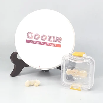 Высокопроизводительные 3D-диски GOOZIR 98*16 мм Плюс Многослойные Керамические Циркониевые Диски Зуботехнические Лабораторные Материалы