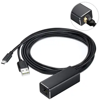 Адаптер сетевой карты 2в1 Micro USB к RJ45 10/100 Мбит/с Ethernet-адаптер USB2.0 LAN RJ45 Card Switch Для Fire TV Stick Chromecast