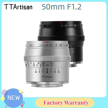 TTArtisan APS-C 50 мм F1.2 Объектив Портретной камеры с Большой Диафрагмой для Sony E Canon M FUJIfilm X Nikon Z Panasonic Olympus M43 Объектив
