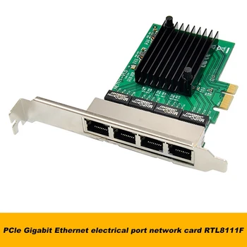 Гигабитная сетевая карта Pci-E X1 Pci-Express 4-Портовая сетевая карта Ethernet Rtl8111f Ethernet Lan-карта