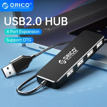 ORICO USB-Концентратор Расширения USB 2,0 4 Порта Мультиразветвитель Адаптер OTG USB-Переходная Станция для Macbook Pro 13 15 Mi Pro PC Ноутбук