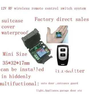 Система беспроводного дистанционного управления 12V RF (передатчик и приемник)/315 МГц/433 МГц с кнопкой обучения
