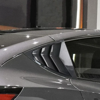 Для Tesla Model Y жалюзи, наклейки для украшения окон, задний треугольный спойлер на окне, жалюзи, крышка затвора, детали спортивной модификации