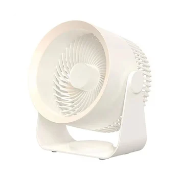 Электрический вентилятор 4000 мАч, Перезаряжаемые Вентиляторы для циркуляции воздуха, Летний Охлаждающий Вентилятор для кемпинга, Портативный Кондиционер, белый