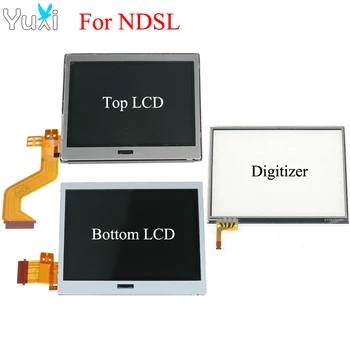 YuXi Top Верхний/Нижний Нижний ЖК-дисплей Сенсорный Экран Дигитайзер Стекло Для DS Lite DSL для игровой консоли NDSL