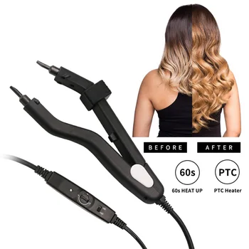2021 Новый Разъем для волос с контролем температуры Мочалки Mini Sol Head Smart Handle Для наращивания Волос С Подогревом EU Plug