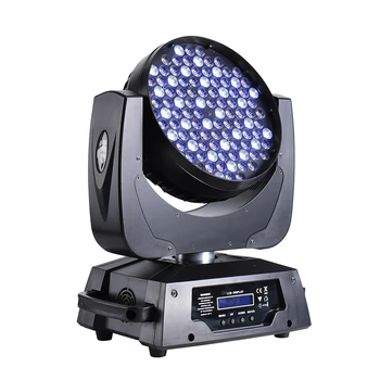 Профессиональный KTV DMX 108x3 Вт RGBW с движущейся головкой, светодиодный светильник для мытья, используемый для ди-джея в диско-баре, сценических огней и праздничных мероприятий