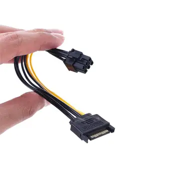 15-Контактный Кабель питания Видео SATA-6-контактный PCI Express, кабель питания SATA, Кабель-адаптер SATA, Шнур питания видеокарты