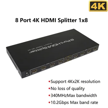 4k HDMI Разветвитель 1x8 Full HD 1080P CEC 8-полосный HDMI Разветвитель Конвертер 1 В 8 Выходов Сплит для ВИДЕОНАБЛЮДЕНИЯ PS4 XBOX DVD