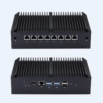 Безвентиляторный Промышленный Мини-ПК 8 Ethernet I211AT I350 Celeron 3867U I3 8130U Брандмауэр Маршрутизатор Сервер Barebone Настольный ESXI