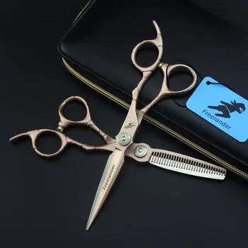 Японские Стальные Ножницы для волос, 6-Дюймовые Профессиональные Высококачественные Парикмахерские Ножницы Для Стрижки Волос, Филировочные Ножницы