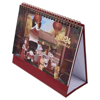 Настольные календари Календарь с откидным дном, Планировщик расписания, Календарь на 2024 год, Настольный календарь