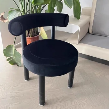 Роскошный обеденный стул в Скандинавском стиле, современный бытовой дизайнерский стул для макияжа, кресло для отдыха с мягкой обивкой на одного человека, прямая поставка