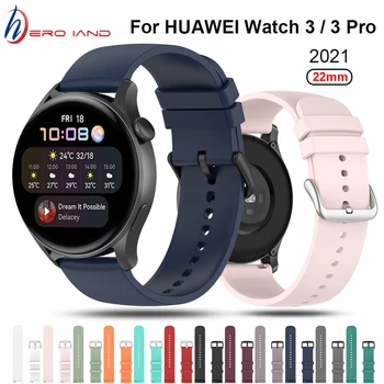 Силиконовый Ремешок Для Huawei Watch 3/3 Pro Smart Watchband Ремешок Для Xiaomi Amazfit GTR 2/Stratos 3 Аксессуары Браслет
