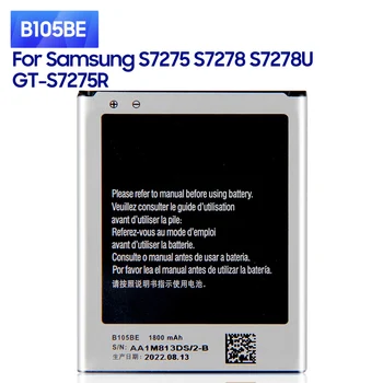 Новая Сменная Батарея B105BE Для Samsung S7275 S7278 S7278U GT-S7275R Аккумуляторы для телефонов 1800 мАч