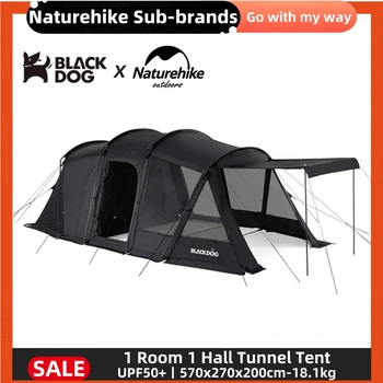 Naturehike & Blackdog 150D Туннельная Палатка Одна комната Один зал Защита от дождя Открытый Кемпинг Утолщение Палатки Туристическое снаряжение