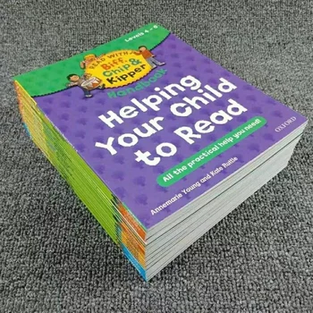 1 Комплект 25 Книг 4-6 уровня Оксфордское дерево для чтения Biff, Chip & Kipper, практичная детская английская книжка с картинками, обучающая для детей