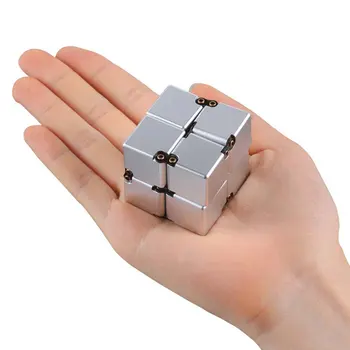 Новый 2022 Волшебный куб, Алюминиевый Куб, игрушки, Деформация металла Премиум-класса, Волшебный куб для снятия стресса, средство от беспокойства