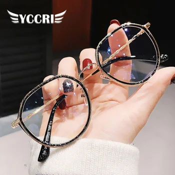 Полигональные Новые очки с защитой от синего света для студентов, близорукости, готовые очки для мужчин и женщин, очки для близорукости
