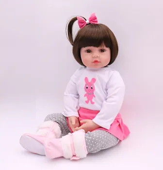 кукла bebe reborn для малышей 60 см, мягкие силиконовые куклы reborn baby, тканевое тело, реалистичная менина, рождественский сюрприз, подарки для девочек, кукла, игрушка