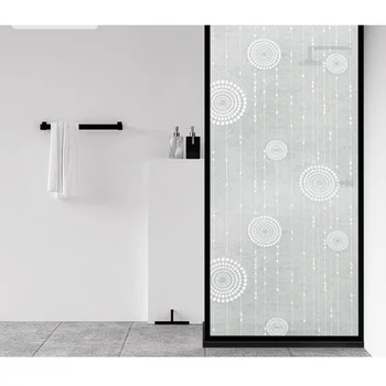 Офисная перегородка Из матовой, защищающей от подглядывания стеклянной пленки, Самоклеящаяся оконная решетка для ванной комнаты
