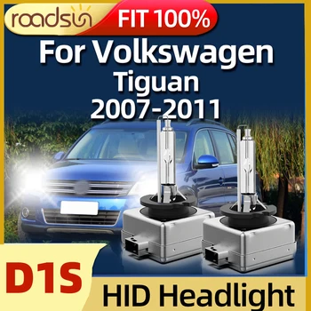 Roadsun 2 шт. Супер Яркая Высококачественная Лампа D1S HID Для Автомобильных Фар Ксеноновая 6000 К Для Volkswagen Tiguan 2007 2008 2009 2010 2011