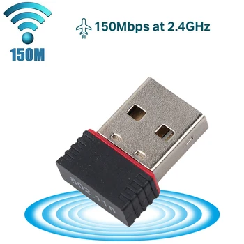 150M USB Wifi Адаптер Беспроводной 2,4G Сетевой карты Mini USB 2,0 RTL8188 WiFi Ключ 802.11 n/g/b LAN Сетевая карта для Настольных ПК