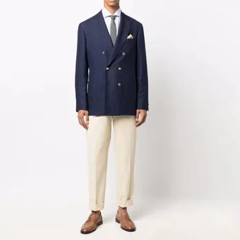 C1350-Весенний комплект мужского костюма 2022, новая корейская версия модного облегающего мужского пальто высокого класса