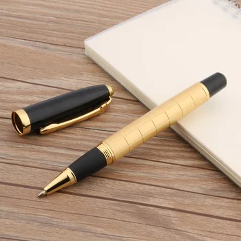 Роскошная металлическая ручка-роллер Golden Line 0,5 мм, ручки для заправки чернил Для канцелярских принадлежностей, школьные принадлежности, подарок для письма