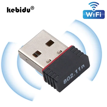 kebidu Мини WiFi Беспроводной Адаптер Высокоскоростная Сетевая карта USB 2,0 150 Мбит/с 802.11 ngb Для macbook XP Портативных ПК USB WIFI антенна