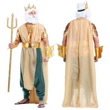 Ранки древнегреческий костюм египетского фараона, короля, бога войны, костюмы на Хэллоуин для мужчин