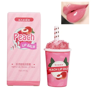 Увлажняющий 4-х Цветной Бальзам для губ Бутылка Мороженого Губная Помада, Меняющая температуру Цвета, Корейская Косметика, Милый Бальзам для губ, Стойкий